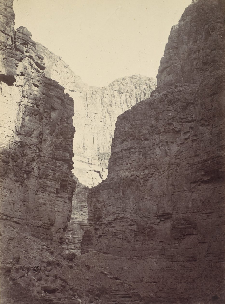 Limestone Walls, Kanab Wash, Coloradofloden, 1872. av William H. Bell