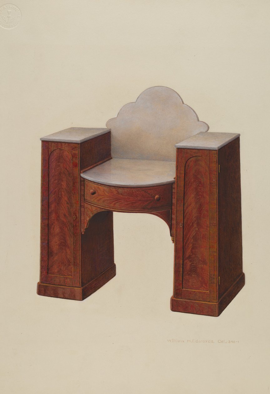 Sminkbord, c. 1939. av William H Edwards