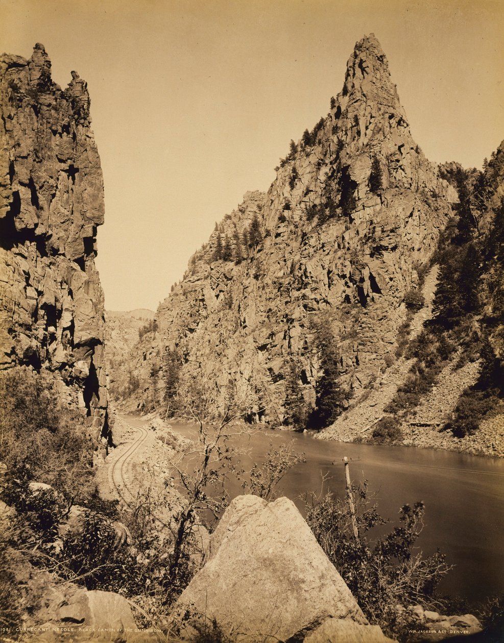 Currecanti Needle, Black Cañon of the Gunnison av William H. Jackson
