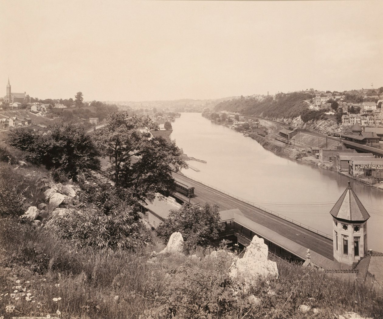Lehigh Valley från Piccadilly Hill, för Lehigh Valley Railroad av William H. Rau