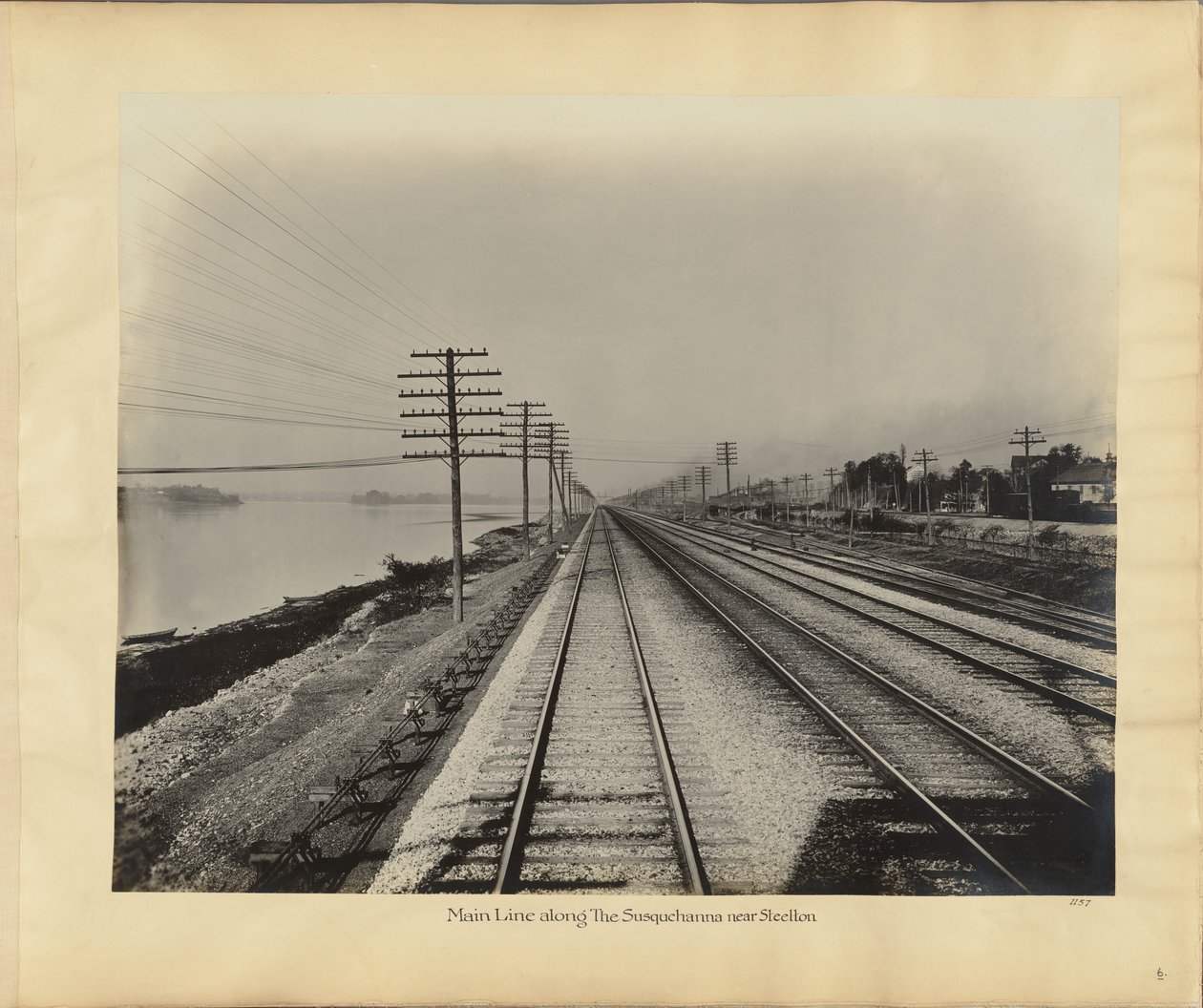 Stambanan längs Susquehanna nära Steelton av William H. Rau
