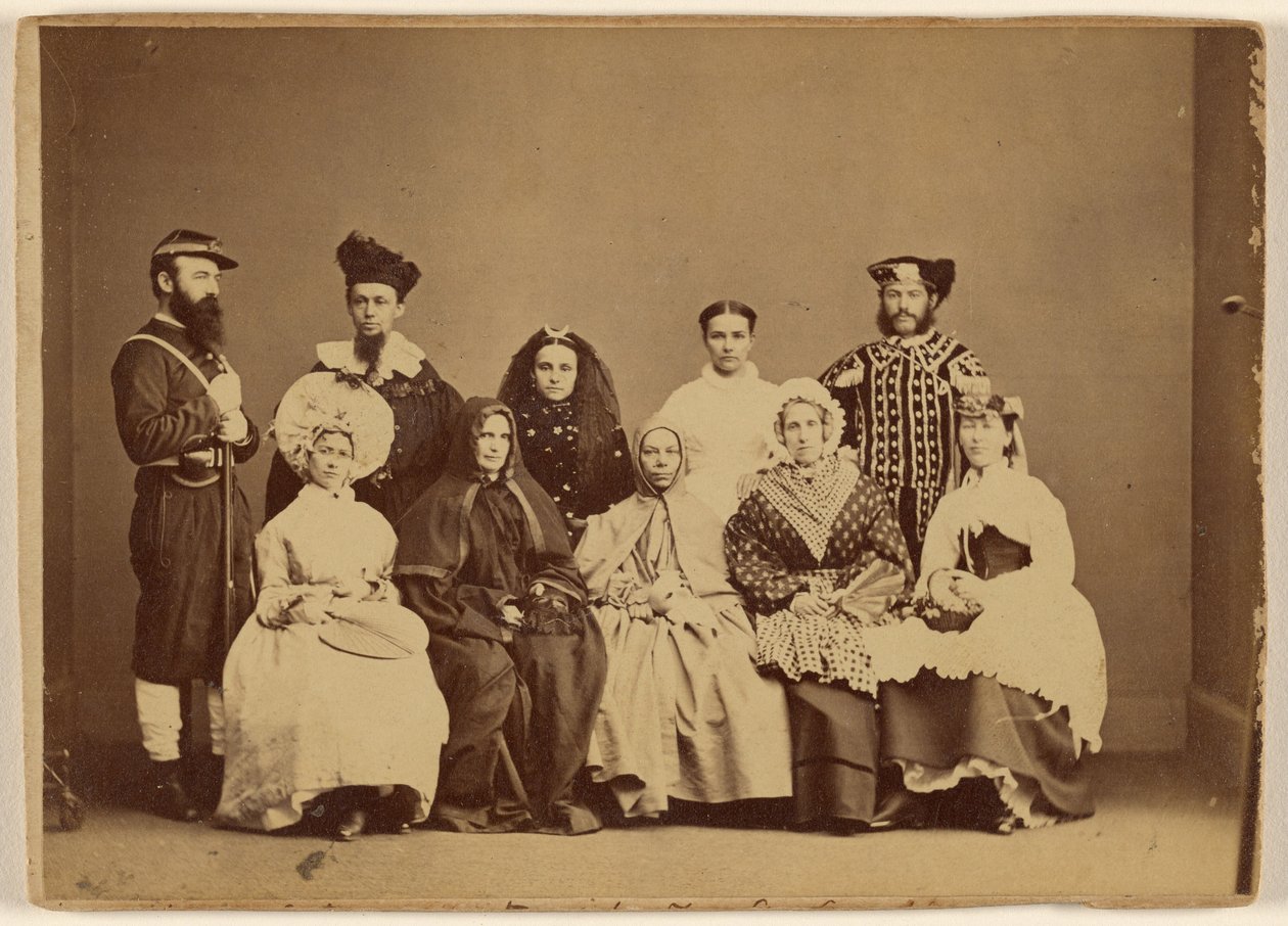 Maskeradbild 18 februari 1868 - Friendship Hall Phila. av William H. Rhoades