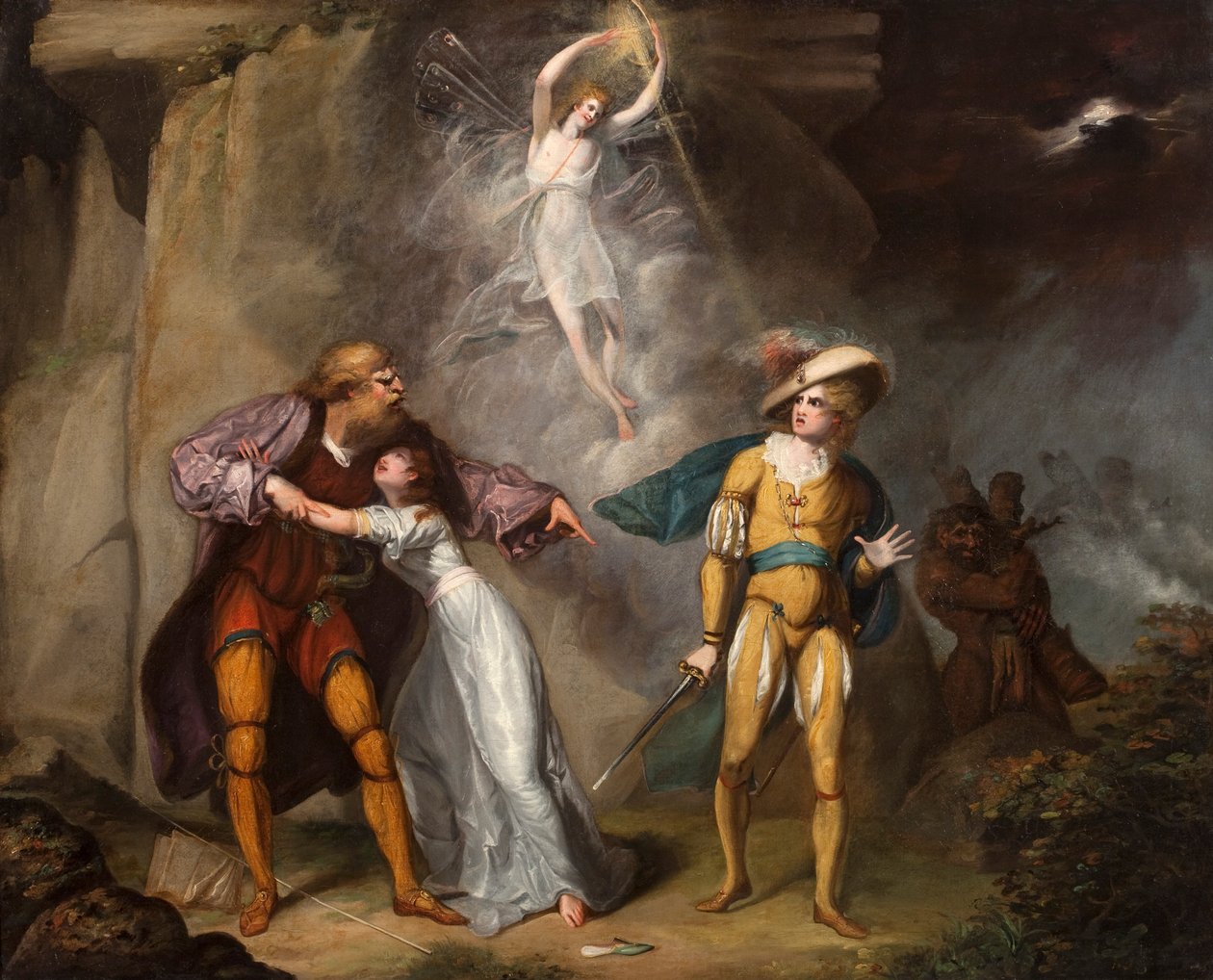 Scen ur "Stormen", ca 1790 (olja på duk) av William Hamilton