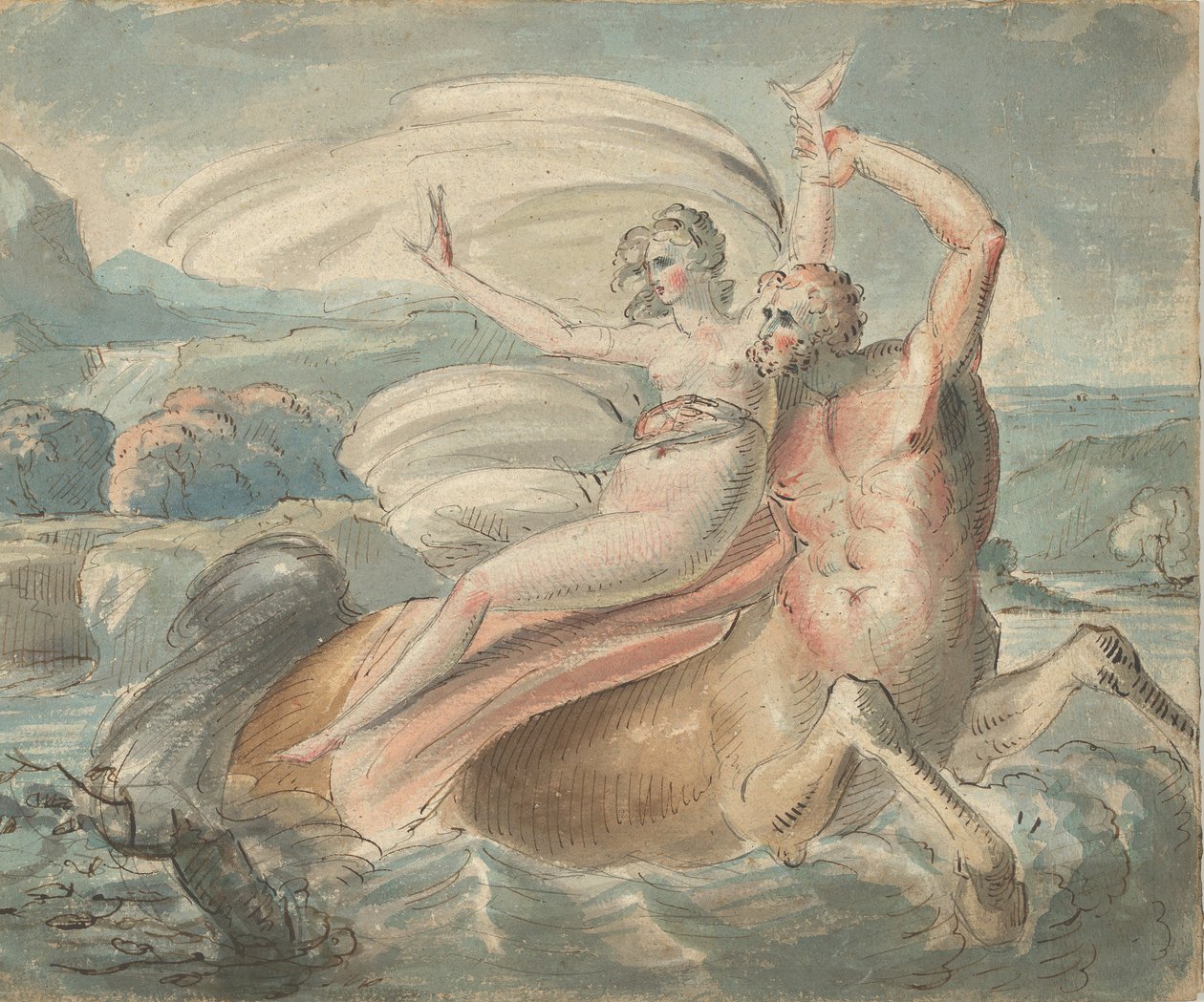 Bortförandet av Deianira, 1770-80. av William Hamilton