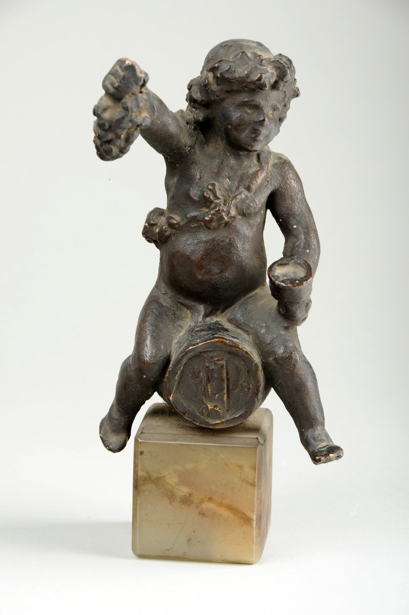 Kerub på en vinfat (målad gips) av William Hamo Thornycroft