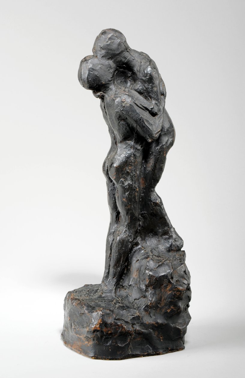 Maquette för Kyssen, ca 1916 (målad gips) (se även 440230) av William Hamo Thornycroft