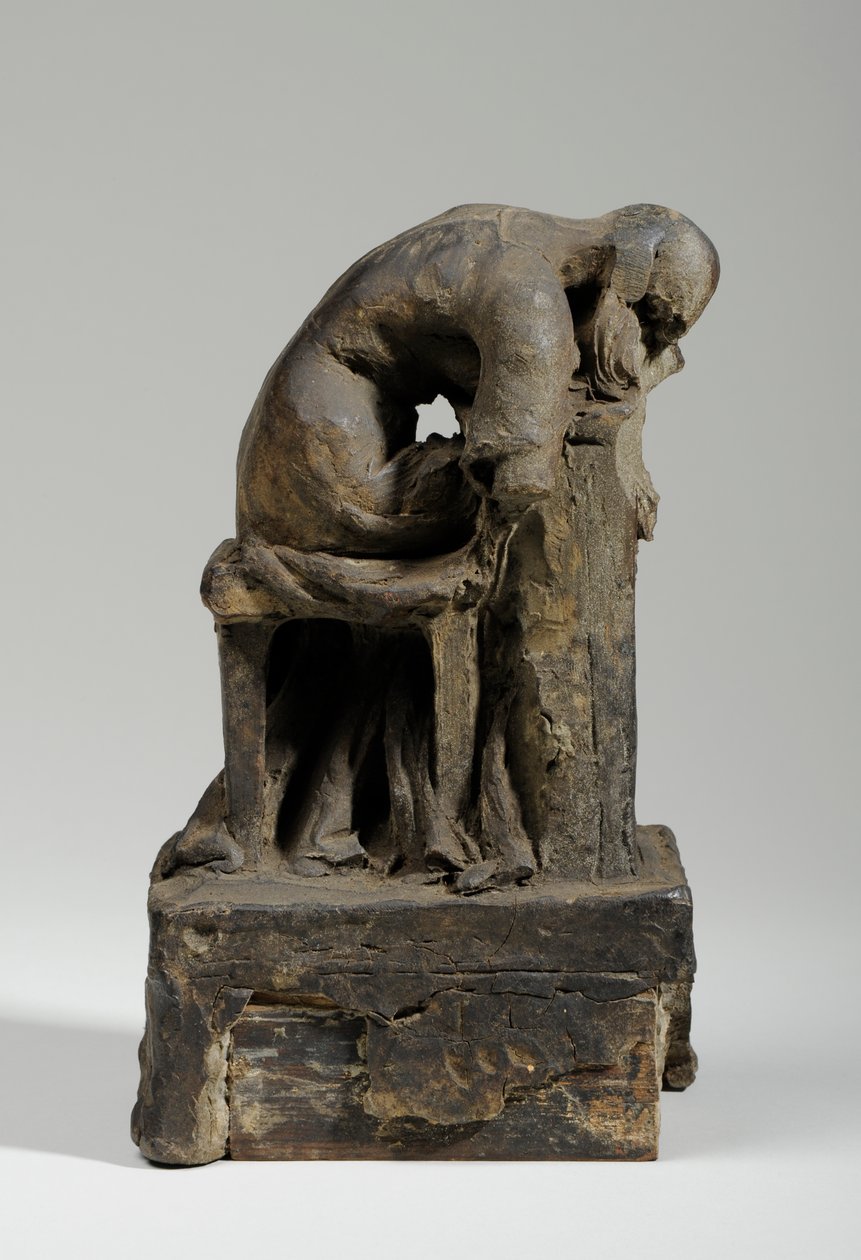 Maquette for the Figure of Grief (plasticine) (se även 440343) av William Hamo Thornycroft