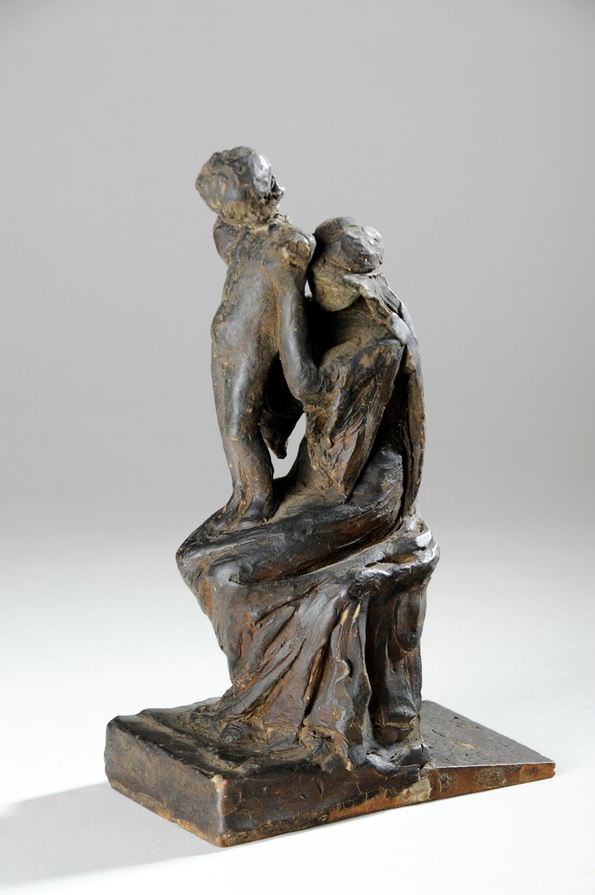 Maquette för figurerna av en mor och ett barn (plasticine) av William Hamo Thornycroft
