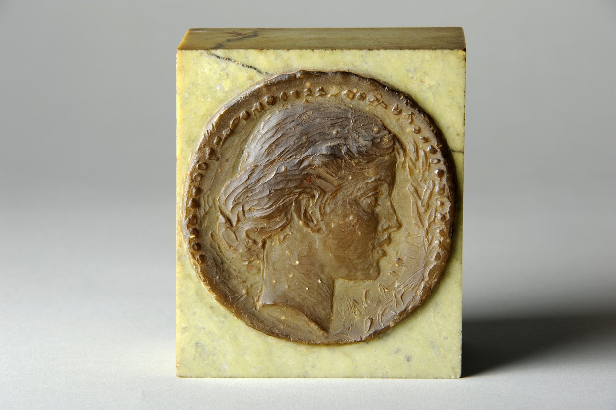 Medaljongporträtt av Agatha Thornycroft, ca 1900 (vax) av William Hamo Thornycroft