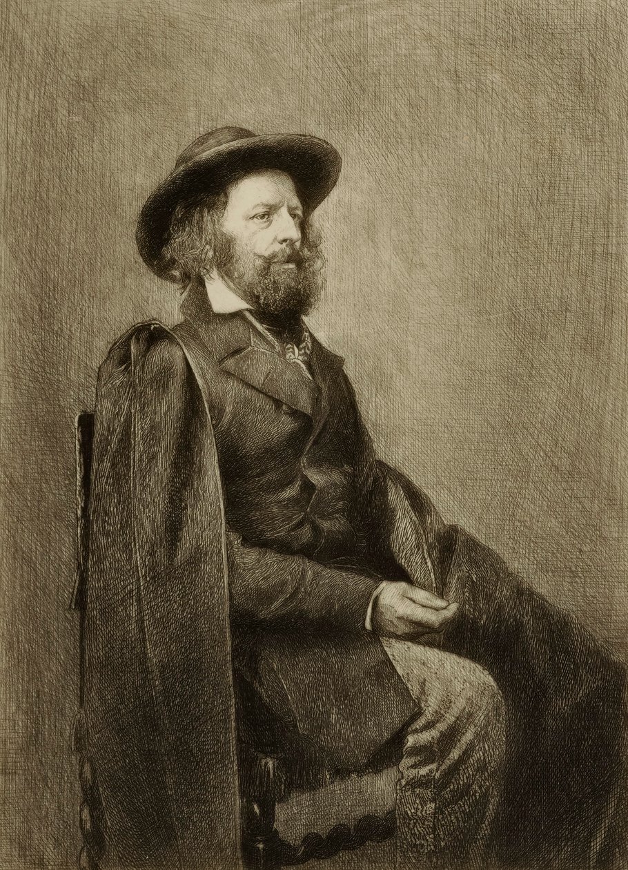 Utan titel (porträtt av en sittande man) av William Harry Warren Bicknell