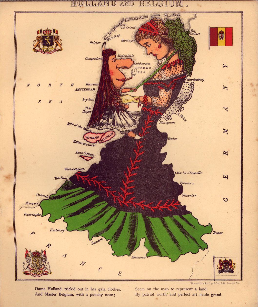 Geographical fun - being humorous outlines of various countries, with an introduction and descriptive lines LOC 84675540-15 av William Harvey