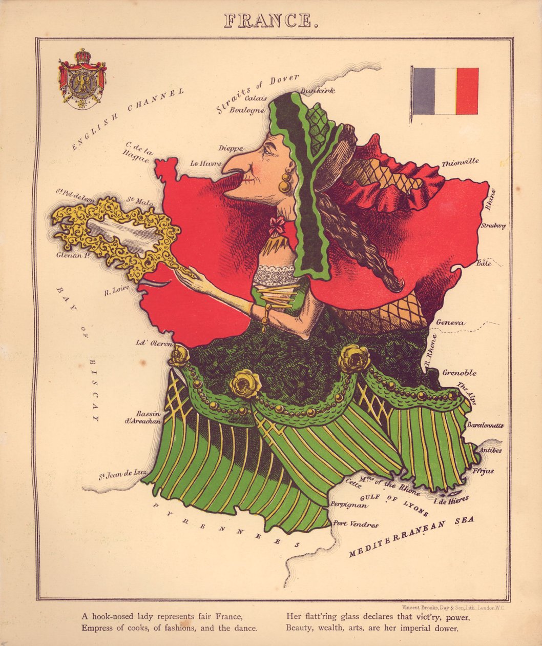 Geographical fun - being humoristic outlines of various countries, with an introduction and descriptive lines LOC 84675540-10 av William Harvey