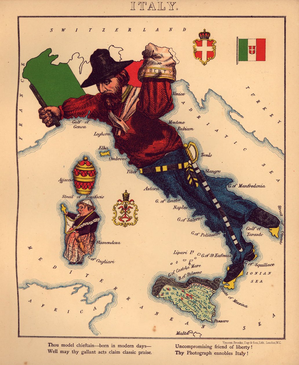 Geographical fun - being humoristic outlines of various countries, with an introduction and descriptive lines LOC 84675540-12 av William Harvey