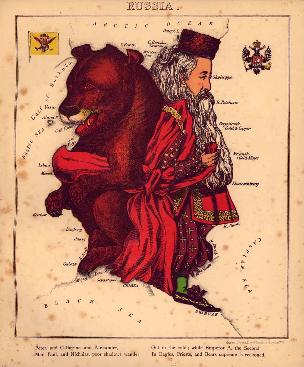 Geographical fun - being humorous outlines of various countries, with an introduction and descriptive lines LOC 84675540-17 av William Harvey
