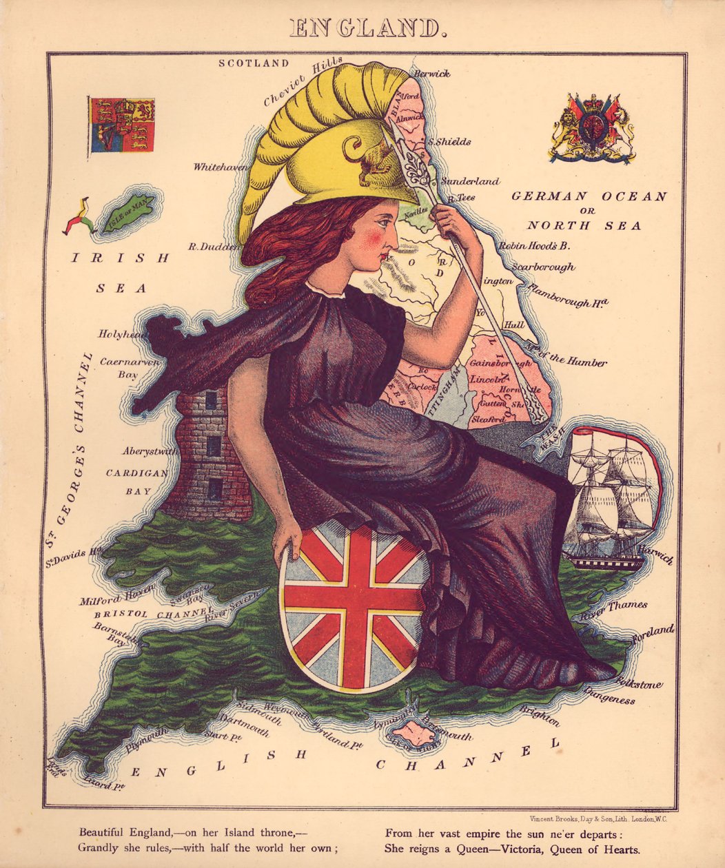 Geographical fun - being humoristic outlines of various countries, with an introduction and descriptive lines LOC 84675540-6 av William Harvey