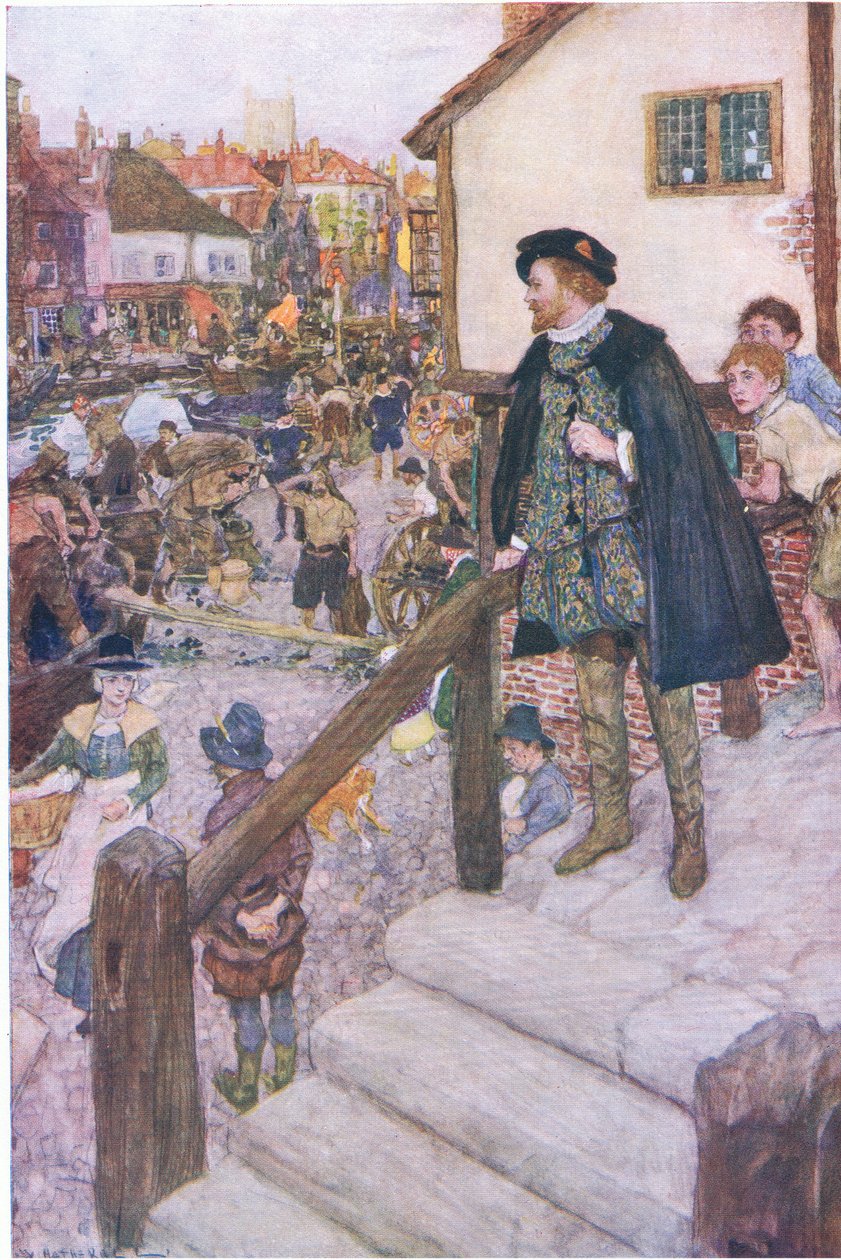 Den störste engelsmannen (William Shakespeare), från My Magazine, pub.1922 av William Hatherell