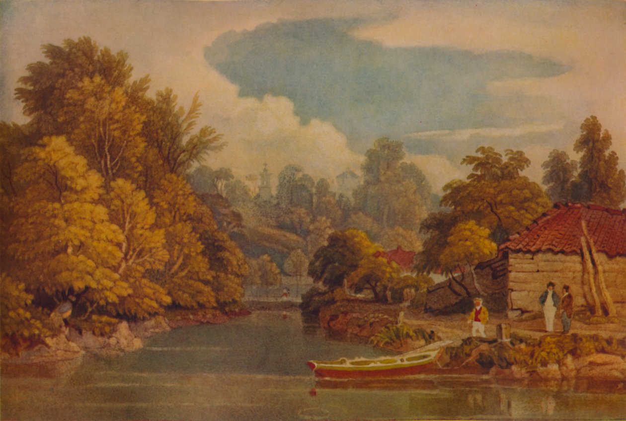 Riverside, 1800-talet, 1935 av William Havell