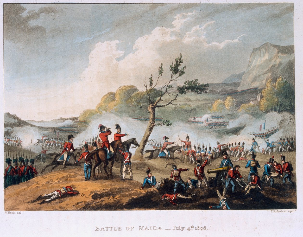 Slaget vid Maida, 4 juli 1806 av William Heath
