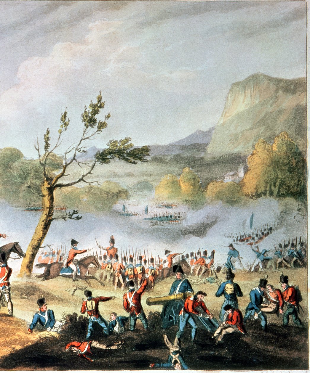 Slaget vid Maida, 4 juli 1806, graverat av Thomas Sutherland (f.c. 1785) (detalj av 70293) av William Heath