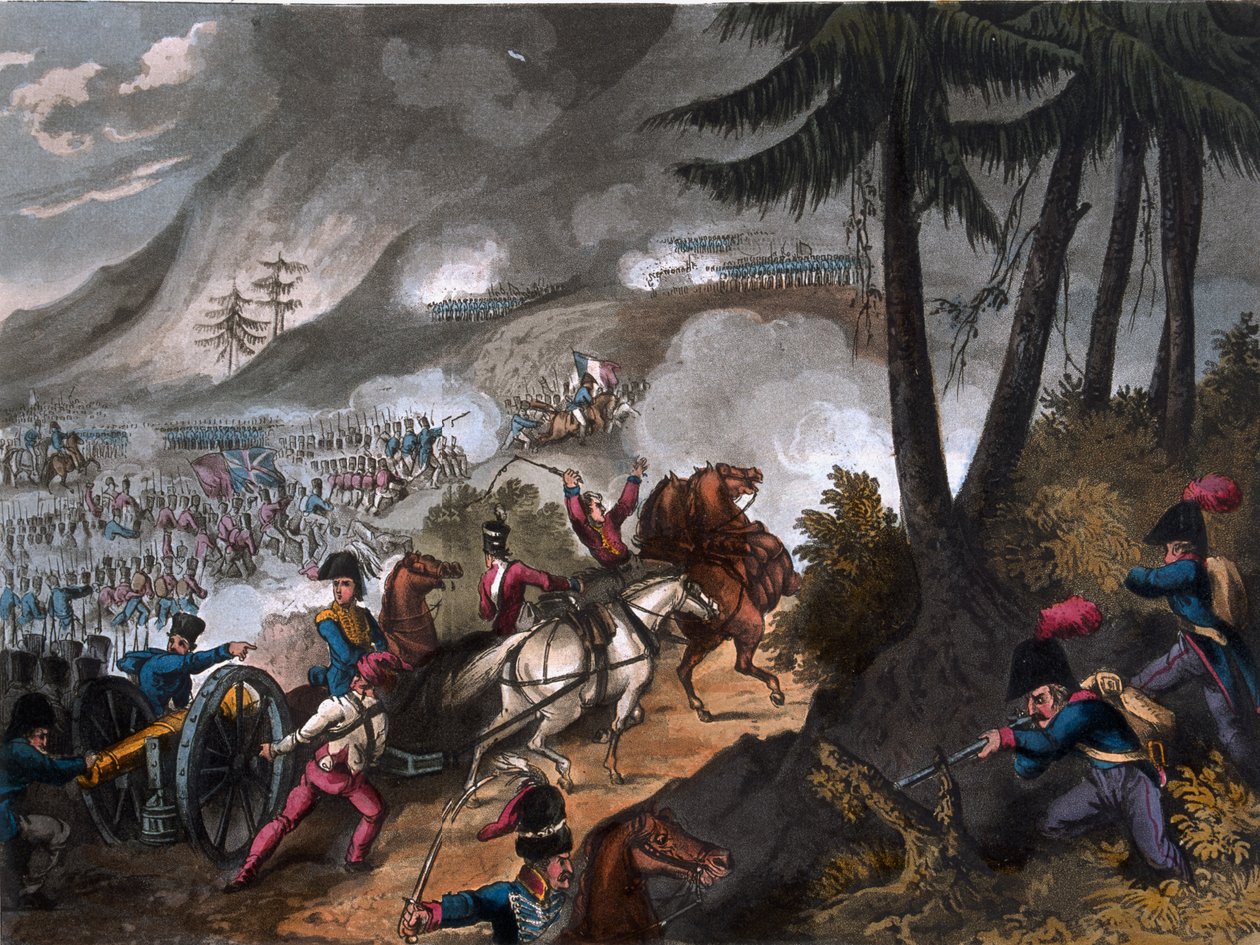Slaget vid Pyrenéerna 1813, graverat av J.C. Stadler, utgivet av Thomas Tegg, 1818 av William Heath