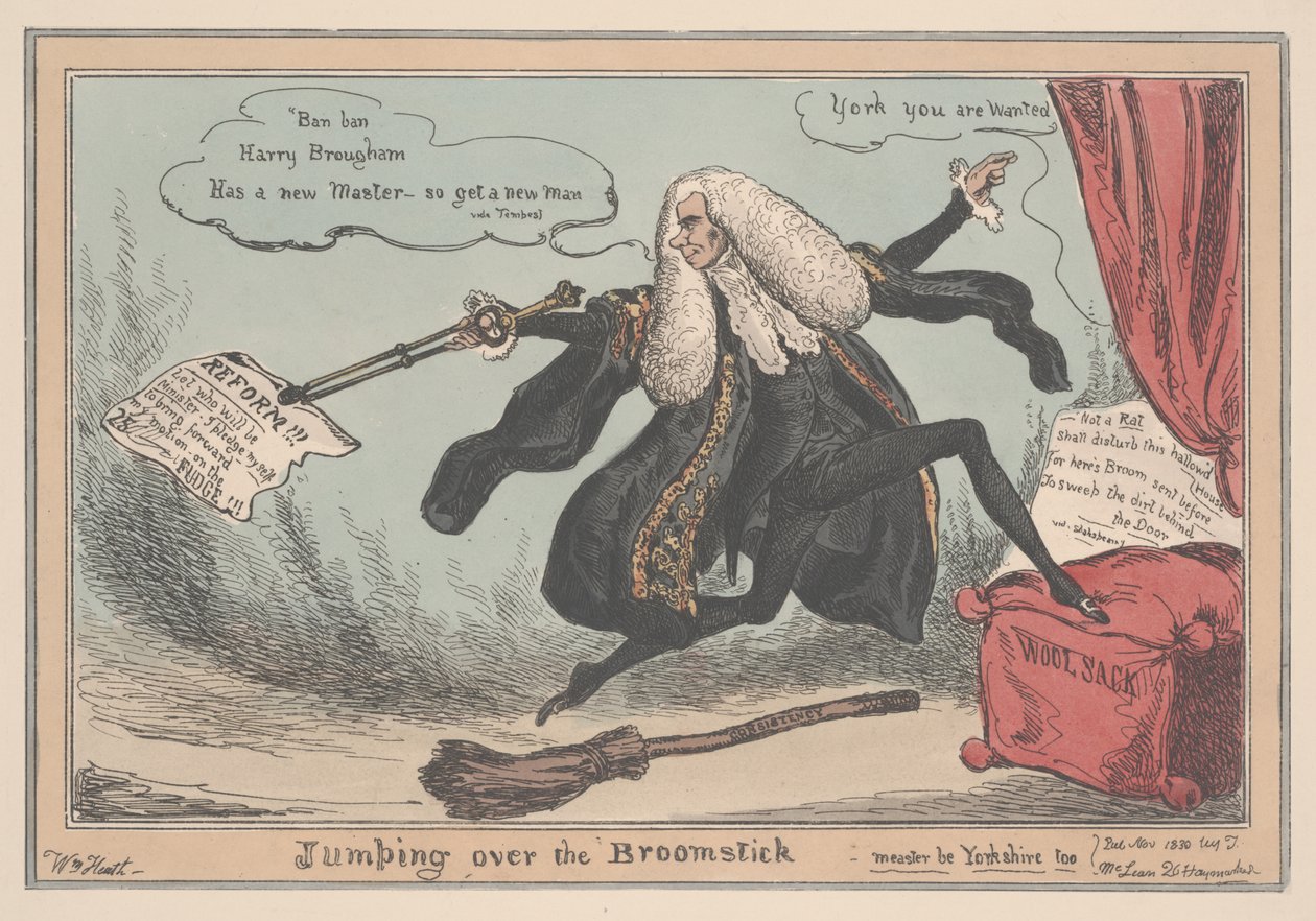 Hoppa över kvasten - Measter be Yorkshire too, 1830 av William Heath