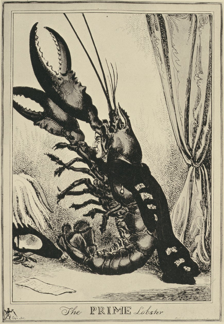 Den bästa hummern, 1828 av William Heath