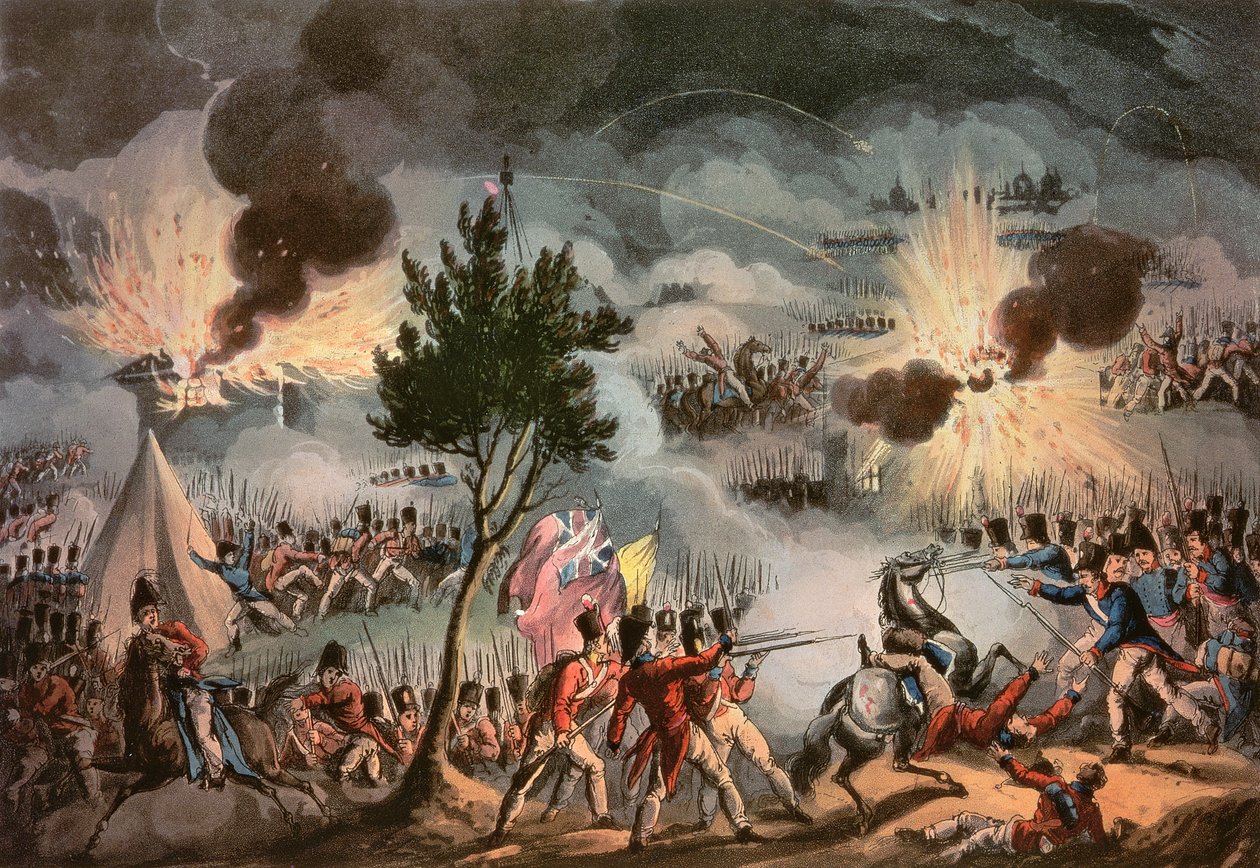 The Sortie from Bayonne, at Three in the Morning, den 14 april 1814, graverad av Thomas Sutherland (f.c.1785) av William Heath