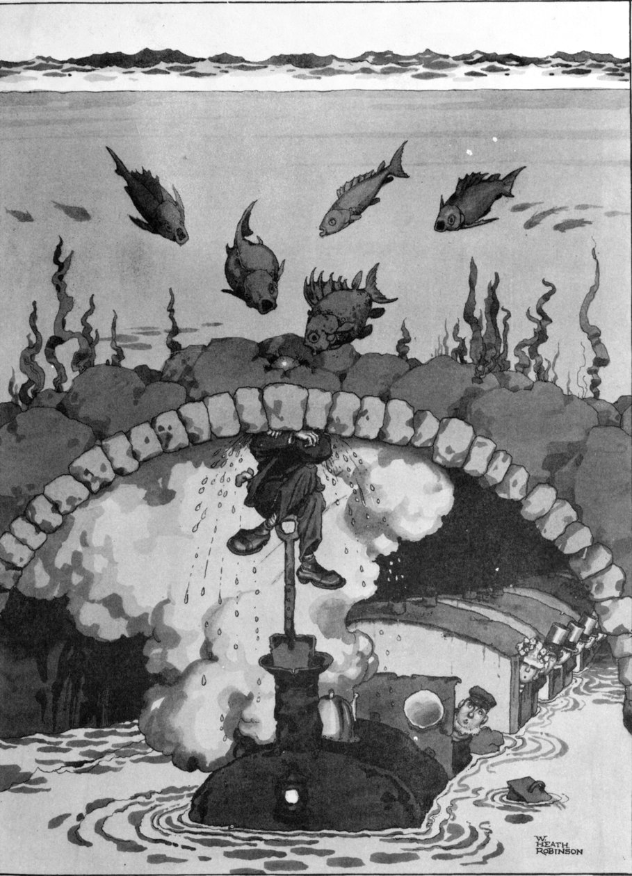 A Leak in the Channel Tunnel, illustration från 