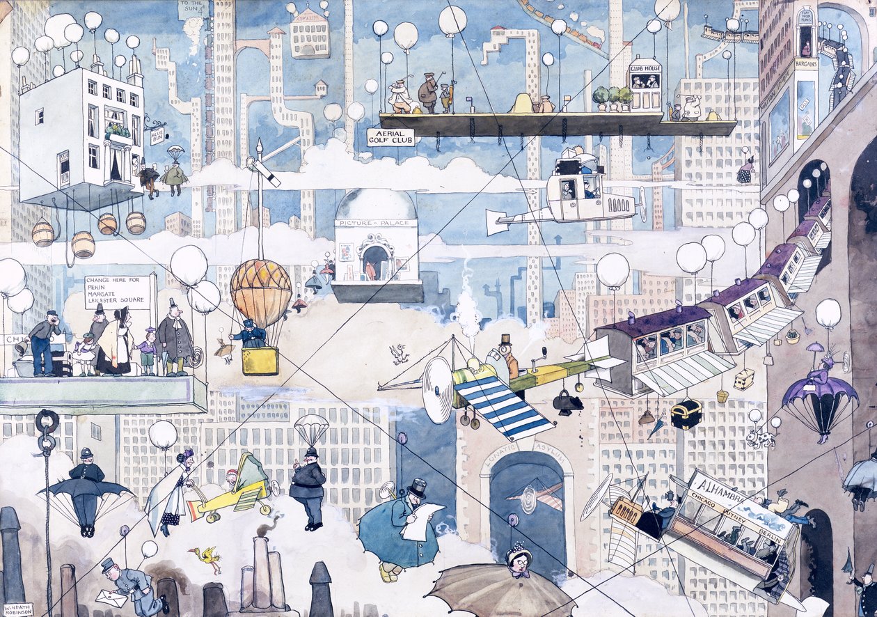 Aerial Life av William Heath Robinson