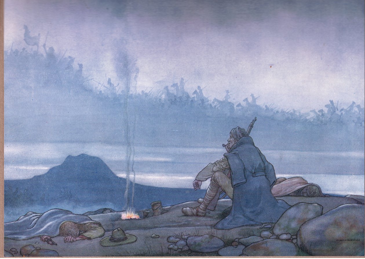 Följ efter-följ efter-för skörden är sydd av William Heath Robinson