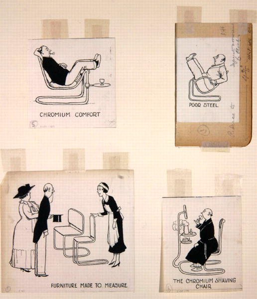 Sidor från "How to Live in a Flat", publicerad 1936 (litho) av William Heath Robinson