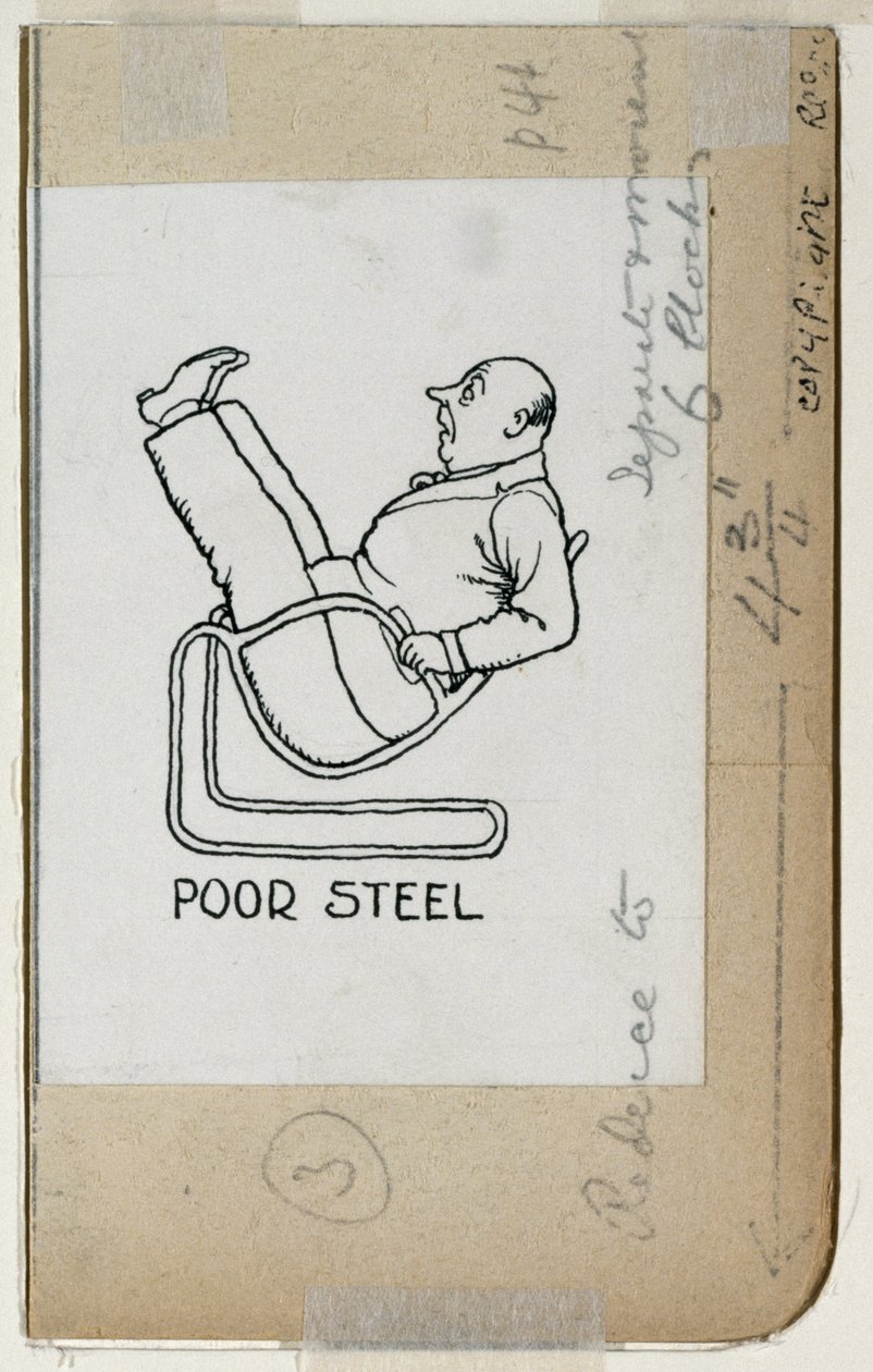 "Poor Steel", detalj ur "How to Live in a Flat", publicerad 1936 av William Heath Robinson