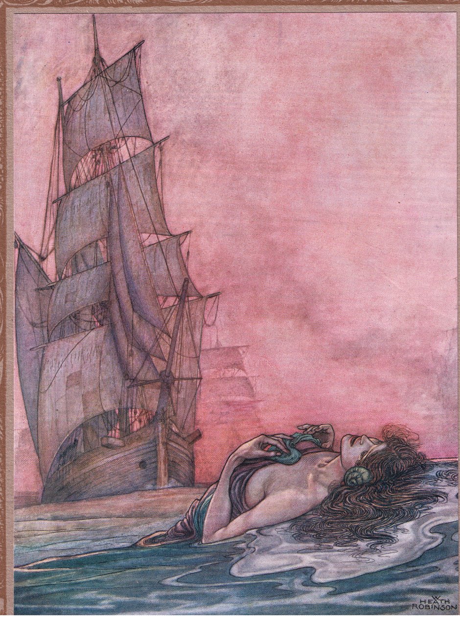 Hon ringer oss, fortfarande utan mat av William Heath Robinson