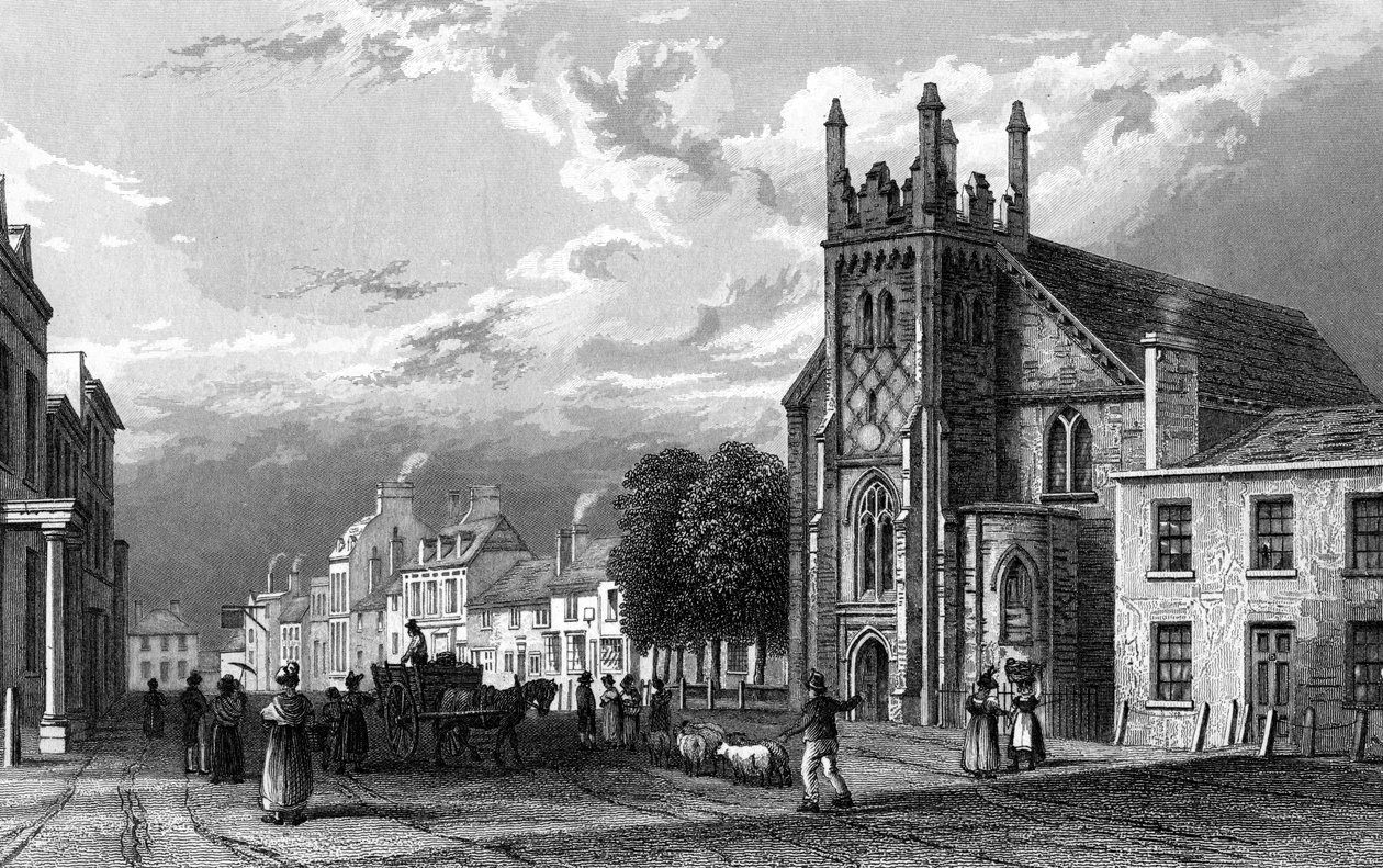 Billericay, Essex, graverad av Henry Wallis, 1833 av William Henry Bartlett