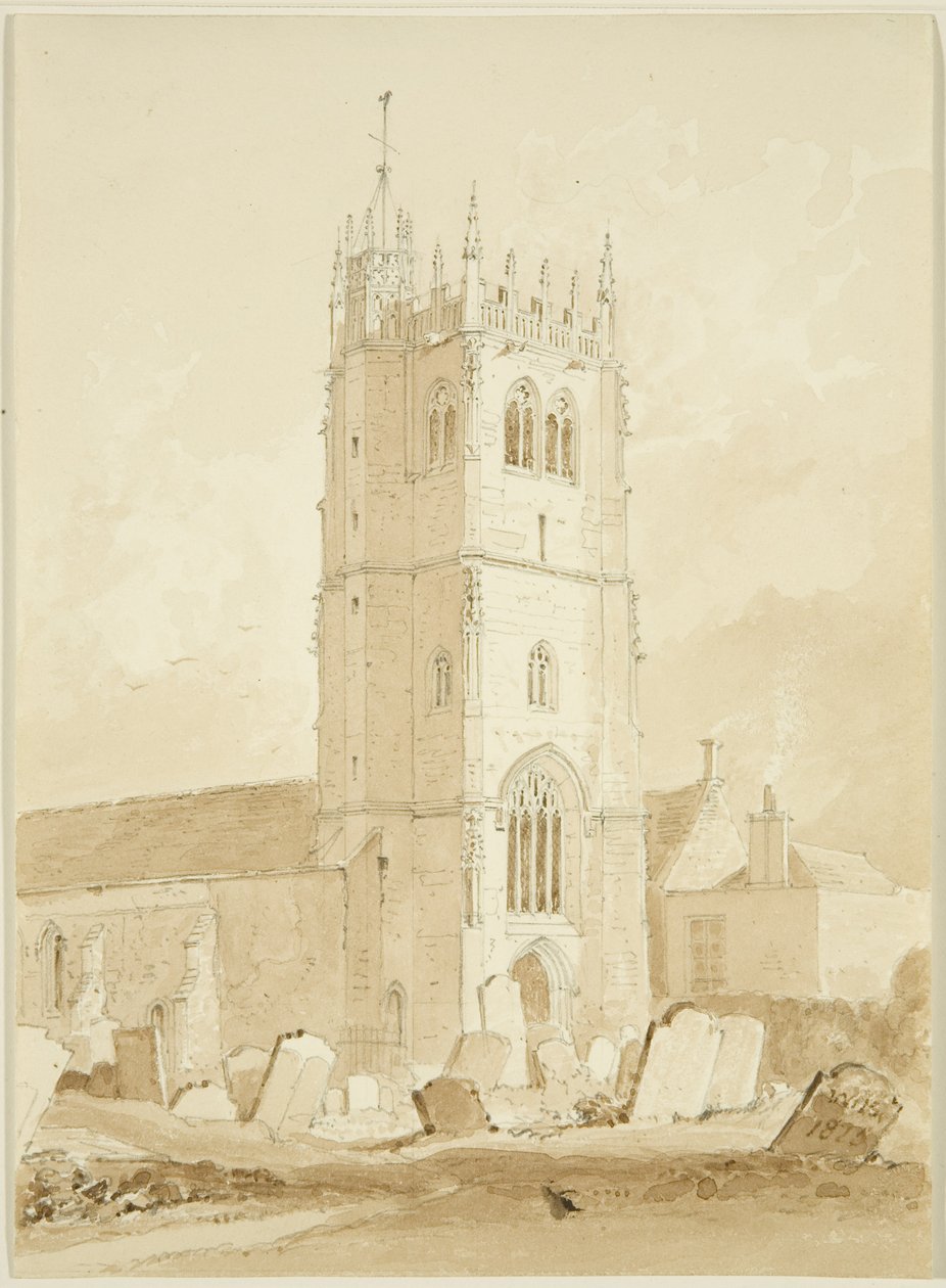 Bitton Church, Gloucestershire av William Henry Bartlett