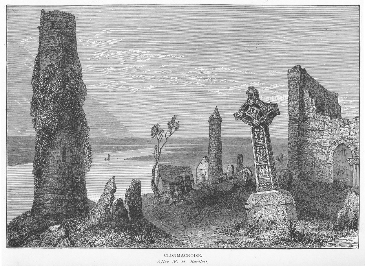 Clonmacnoise av William Henry Bartlett