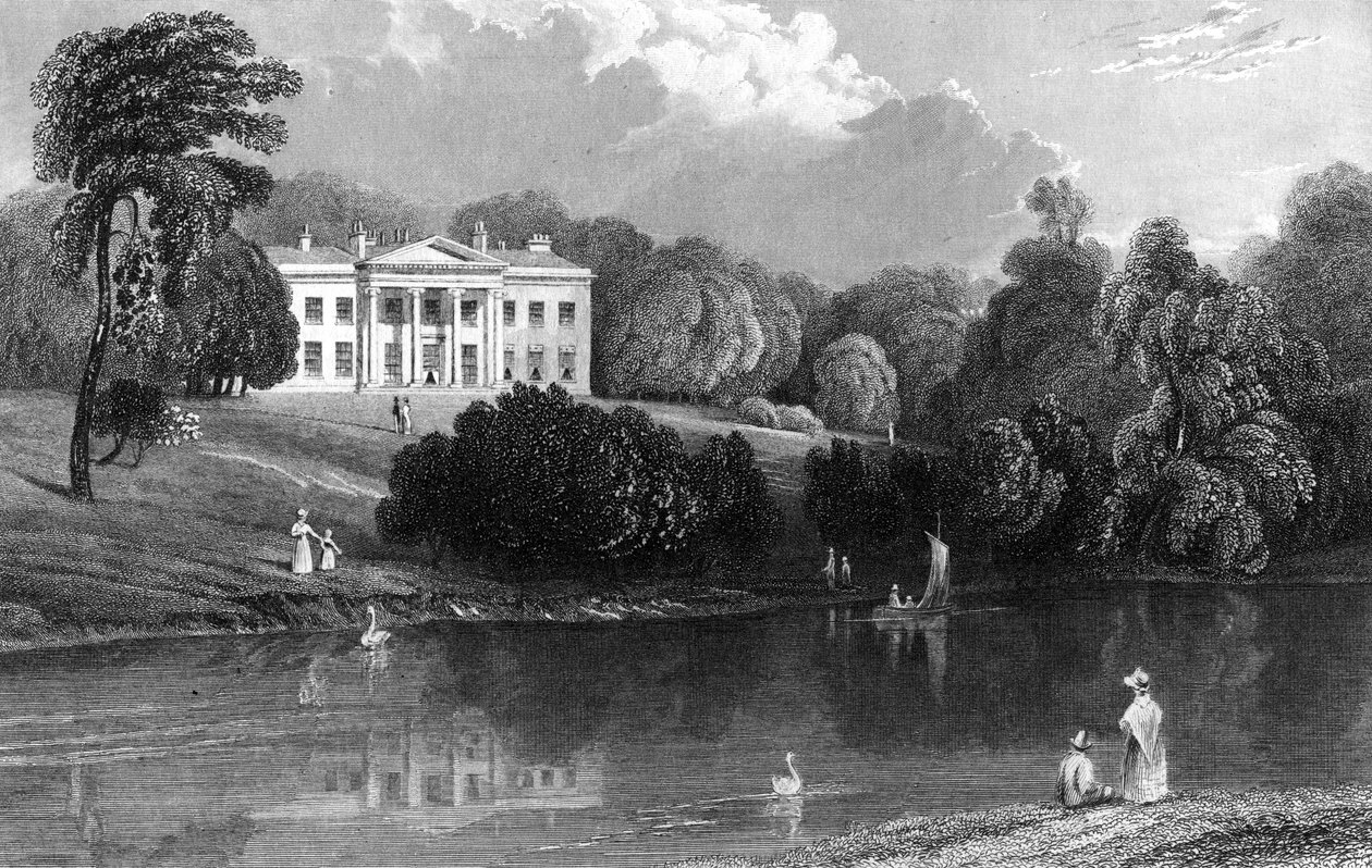 Debden Hall, Essex, 1833 swed av William Henry Bartlett