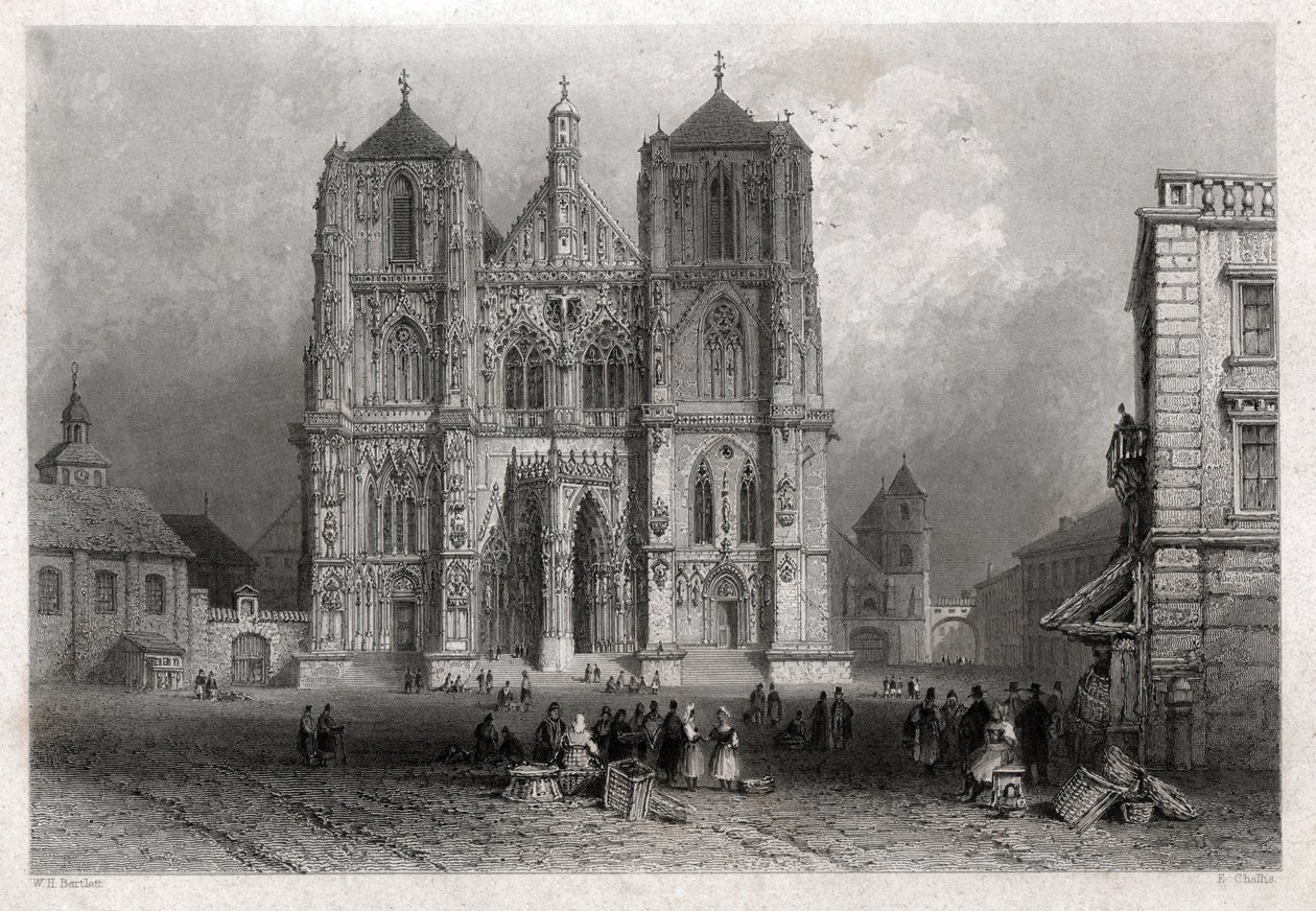 Regensburgs kupol. (gravyr, ca 1830) av William Henry Bartlett