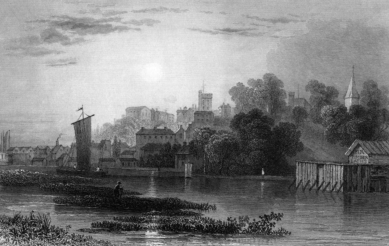 Maldon, Essex, graverad av Henry Adlard, 1831 av William Henry Bartlett