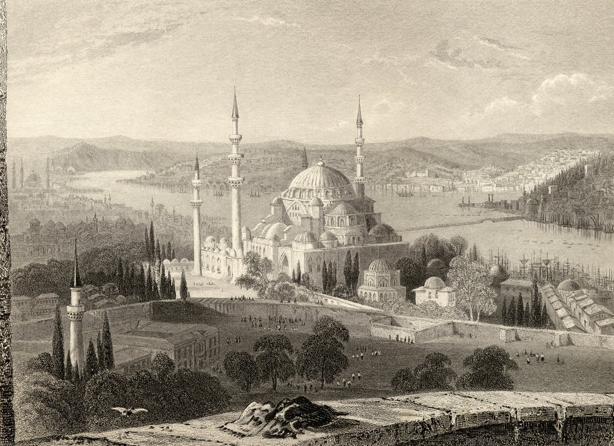 Moské och grav av Suleiman, från Seraskier