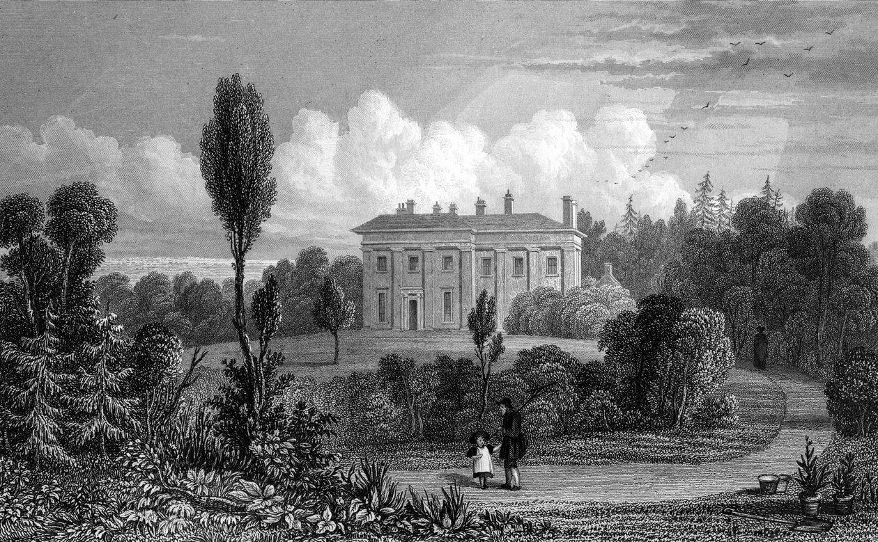 Riffhams Lodge, Essex, 1835 av William Henry Bartlett