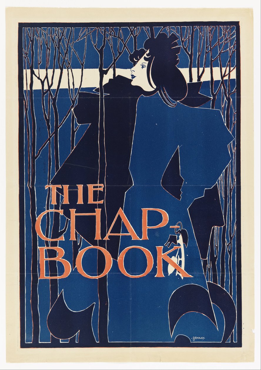 The Blue Lady, affisch för The Chap-Book av William Henry Bradley