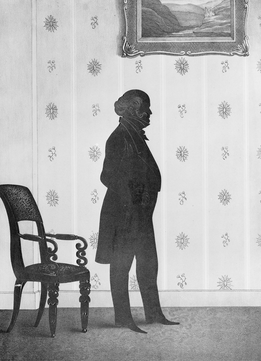 Siluettporträtt av Martin Van Buren, 1844 av William Henry Brown