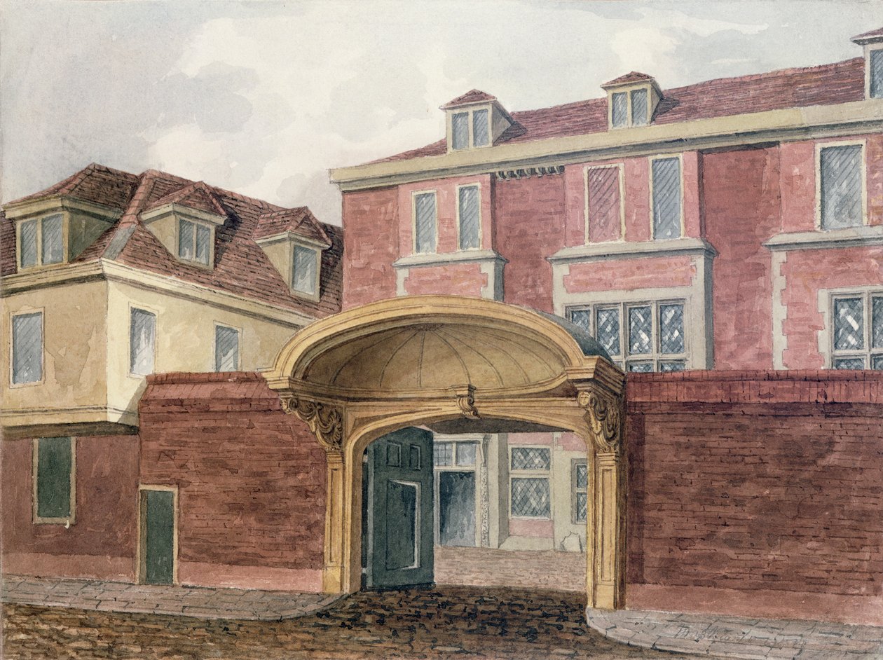 Kuingia kwa Old Winchester House, 1839 swed av William Henry Browne