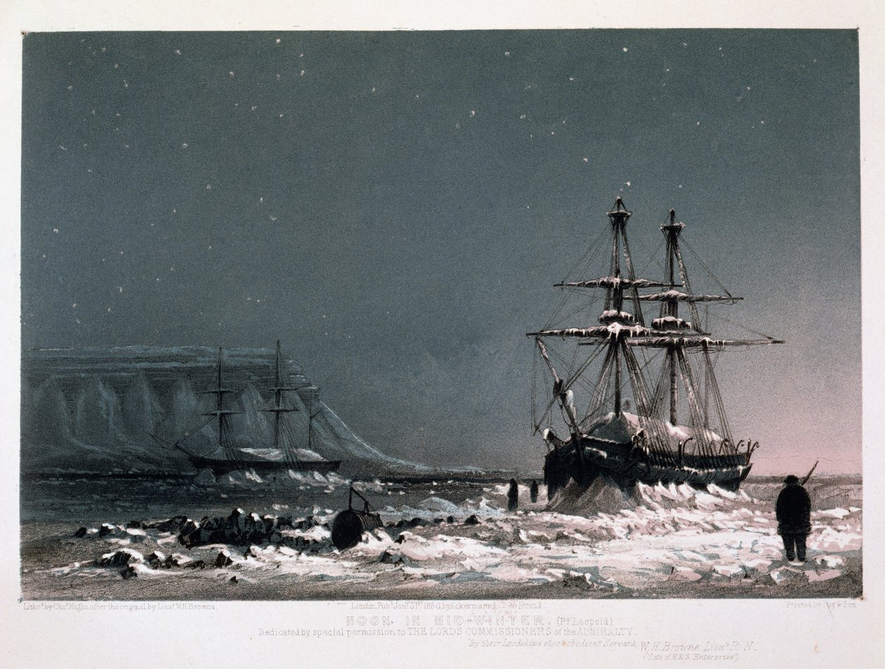 Midvinter: I midvintern, Port Leopold, från "Tio Coloured Views taken under the Arctic Expedition of Her Majesty