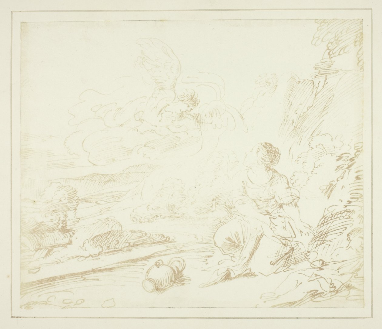 Hagar i öknen av William Henry Fox Talbot