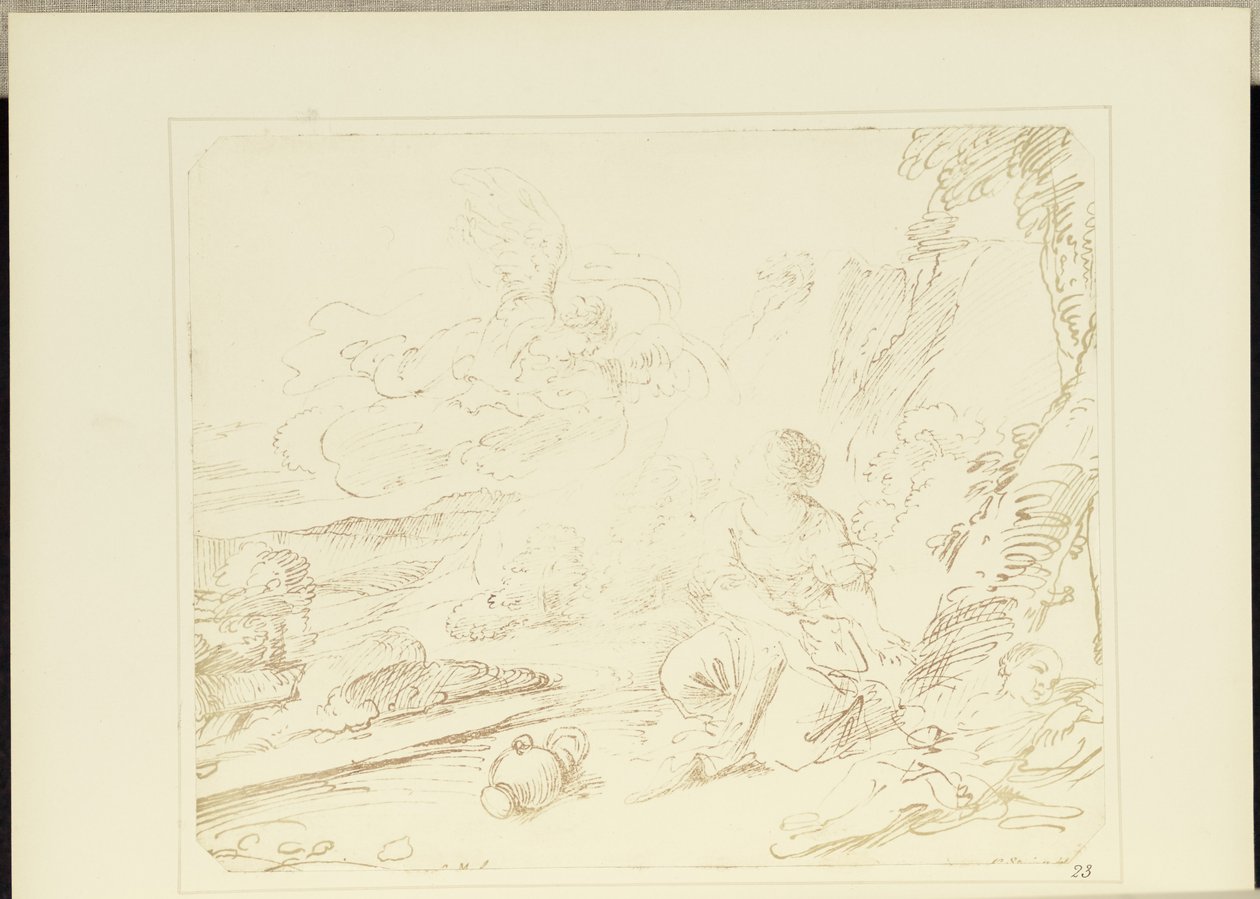 Hagar i öknen av William Henry Fox Talbot