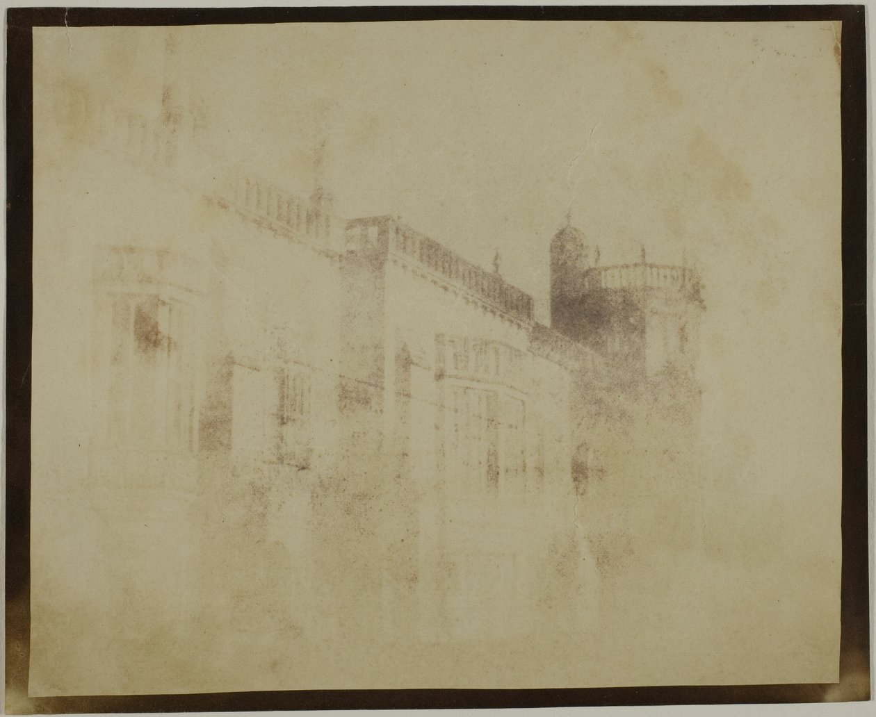 Lacock Abbey, södra framsidan mot Sharingtons torn av William Henry Fox Talbot