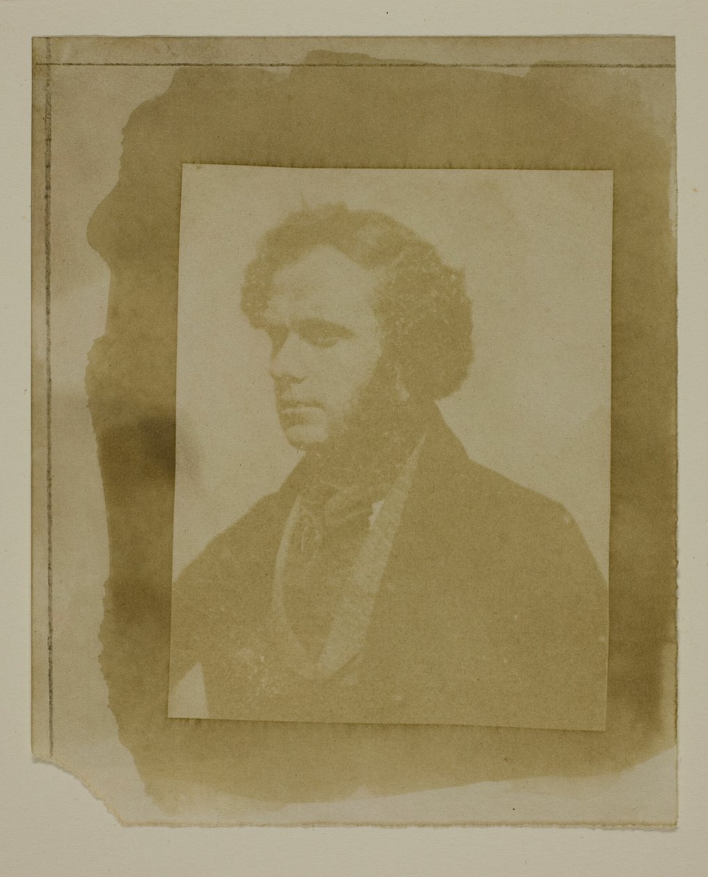 Porträtt av Henneman i profil av William Henry Fox Talbot