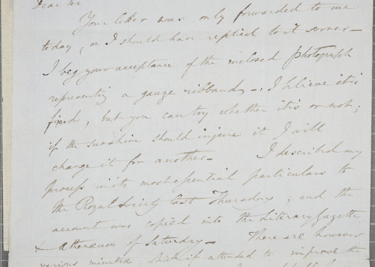 Undertecknat brev från William Henry Fox Talbot till James David Forbes, 1839 av William Henry Fox Talbot
